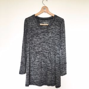 Soma Tunic Long Sleeve with Front Pocket Grey M